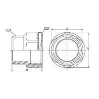 Перехід SD Forte 3/4" ВЗ SF3602020 (SF3602020)