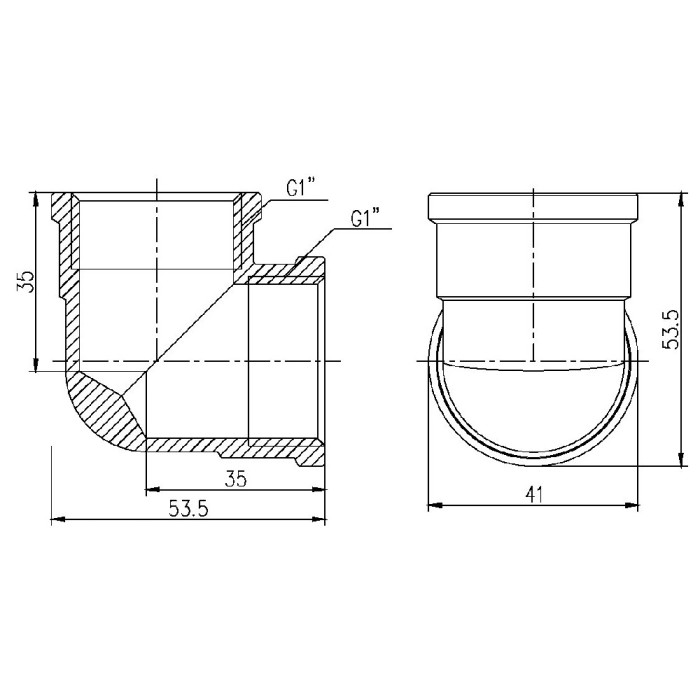 Угол SD Forte 1" ВР SF36825 (SF36825)