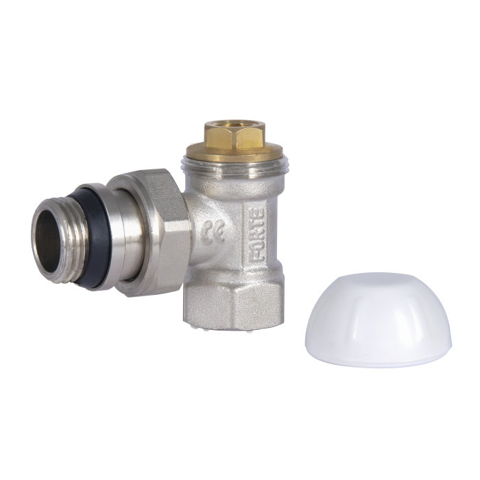 Кран радіаторний SD Forte Powerful 1/2" з антипротіканням кутовий SF233W15 (SF233W15)