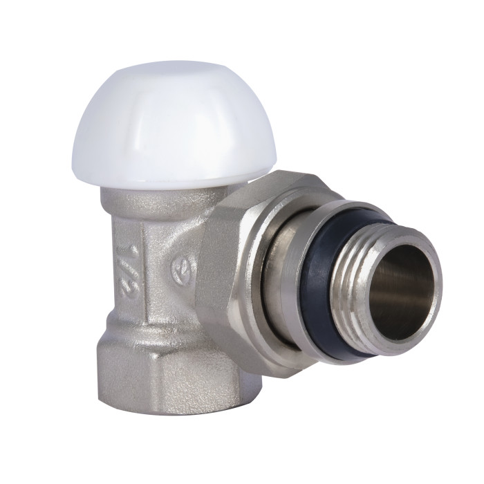 Кран радіаторний SD Forte Powerful 1/2" з антипротіканням кутовий SF233W15 (SF233W15)