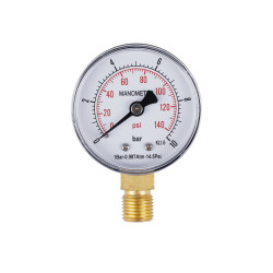 Манометр SD Plus 10 бар 1/4", нижнє підмикання SD17010B (SD17010B)