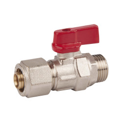 Кран кульовий обтискний SD Forte 20х3/4" ЗР SF262W20 (SF262W20)