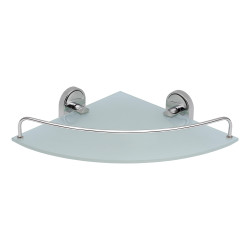 Полиця кутова Lidz Oreo 1001 скляна LDORE1001CRM22180 Chrome (LDORE1001CRM22180)
