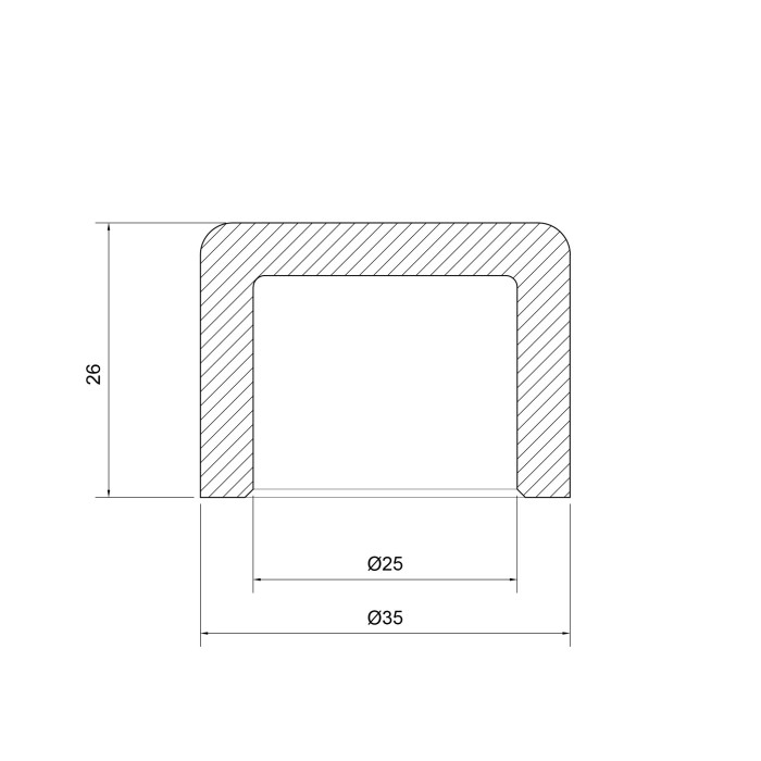 Заглушка PPR Thermo Alliance 25 (DSD002)