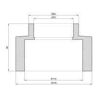 Муфта PPR Thermo Alliance 110х75 (DSB126)