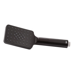 Лійка для ручного душу Qtap Rucni 120х80 мм прямокутна QTRUCA121N3KBB Black Matt (QTRUCA121N3KBB)