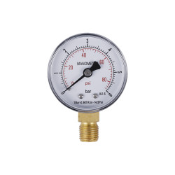 Манометр SD Plus 50 мм 1/4", нижнє підмикання SD1706B (SD1706B)
