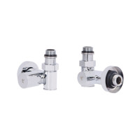 Комплект кранів Thermo Alliance Standart 1/2" хром, для рушникосушарки кутовий SF395W15HE (SF395W15HE)