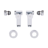 Комплект кранів Thermo Alliance Standart 1/2" хром, для рушникосушарки кутовий SF395W15HE (SF395W15HE)