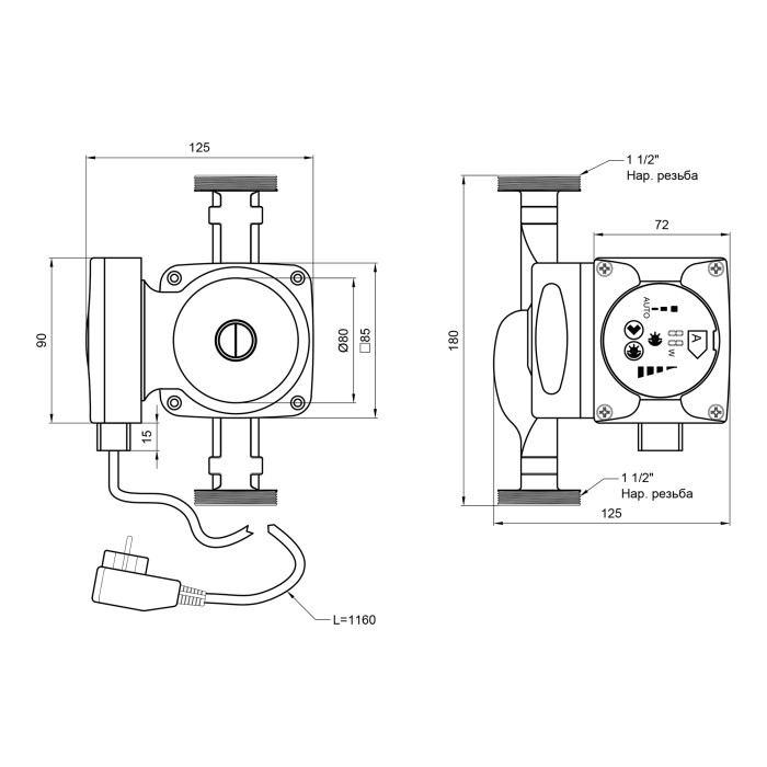 Насос циркуляционный Thermo Alliance LPSA 25/60/180 (LPSA2560180)