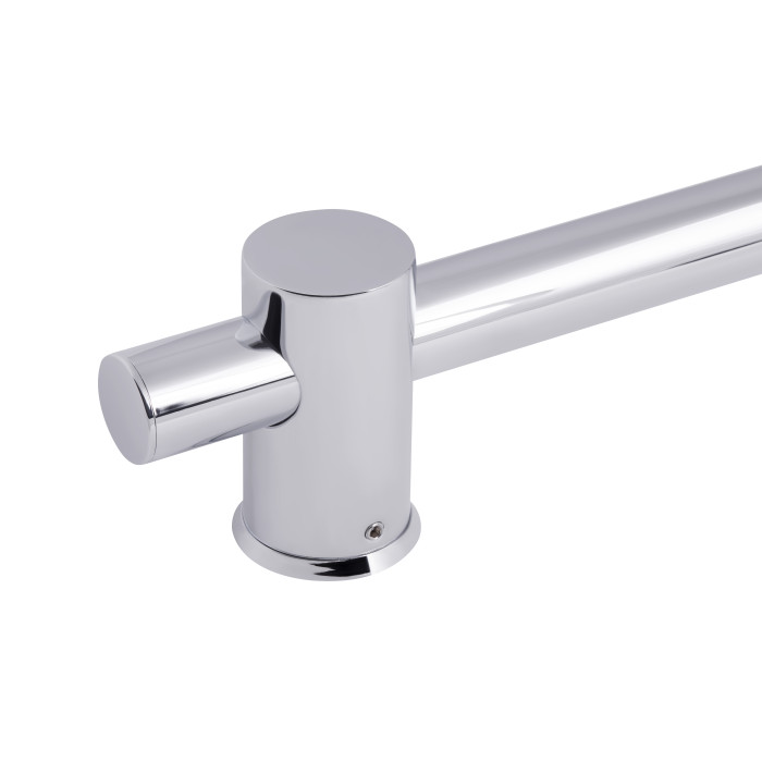 Душова стійка з тримачем універсальна Qtap Lepit 665 мм округла QTLEP82103OC Chrome (QTLEP82103OC)