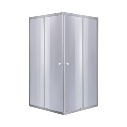 Душова кабіна Lidz Wawel SC90x90.SAT.LOW.GR, скло тоноване 4 мм без піддона (LWASC9090SATLOWGR2)
