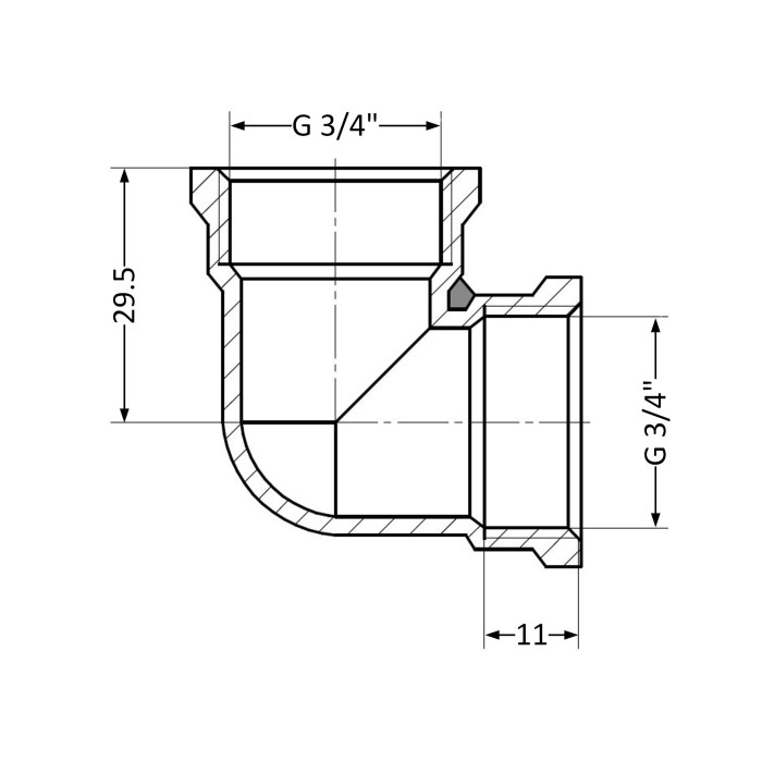 Кут SD Plus 3/4" ВР SD41820 (SD41820)