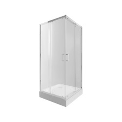 Набір Qtap душова кабіна Taurus CRM1099SC6 Clear 2020x900x900 мм + піддон Tern 309912C 90x90x12 см з сифоном (TAUCRM1099SC6SET)