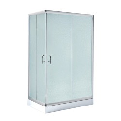 Душова кабіна Lidz Wawel SC120x80.SAT.LOW.FR, скло Frost 5 мм + Lidz Душовий піддон KAPIELKA ST120x80х14 (LWASC12080SLFSET)