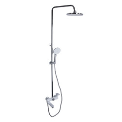 Душова система універсальна Qtap Jay на три споживача (з виливом) QTJAY111CRW45555 Chrome/White (QTJAY111CRW45555)
