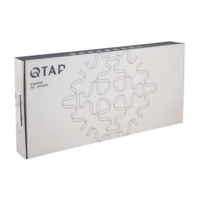 Змішувач для кухні Qtap Vlasta New з висувним виливом QTVLA344GMB45647 Gunmetal Black PVD (QTVLA344GMB45647)