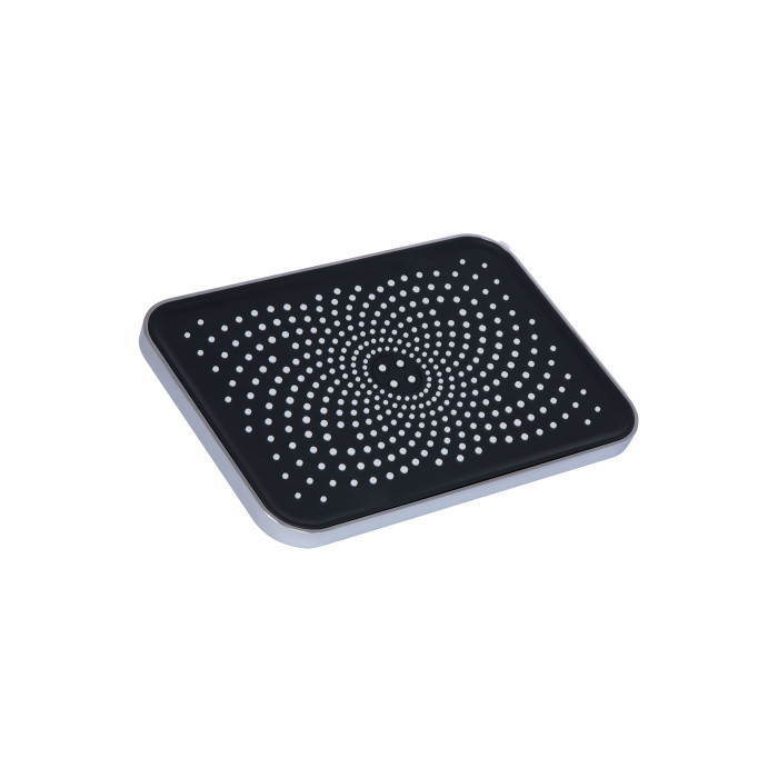 Лійка для верхнього душу Qtap Hlavova 260x180 мм прямокутна QTHLA107CRM45784 Chrome/Black (QTHLA107CRM45784)