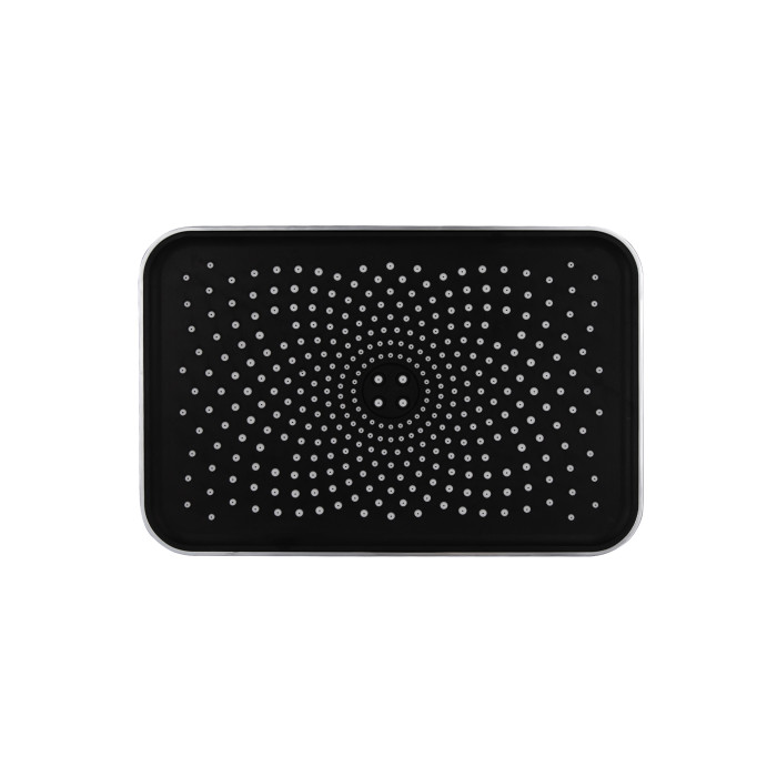 Лійка для верхнього душу Qtap Hlavova 260x180 мм прямокутна QTHLA107CRM45784 Chrome/Black (QTHLA107CRM45784)