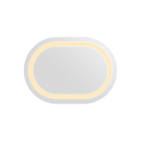 Дзеркало Qtap Gemini 650х900 з LED-підсвічуванням Touch, з антизапотіванням, з димером, рег. темп. кольору (3000-6500K) Reverse QT2578R6590 (QT2578R6590)