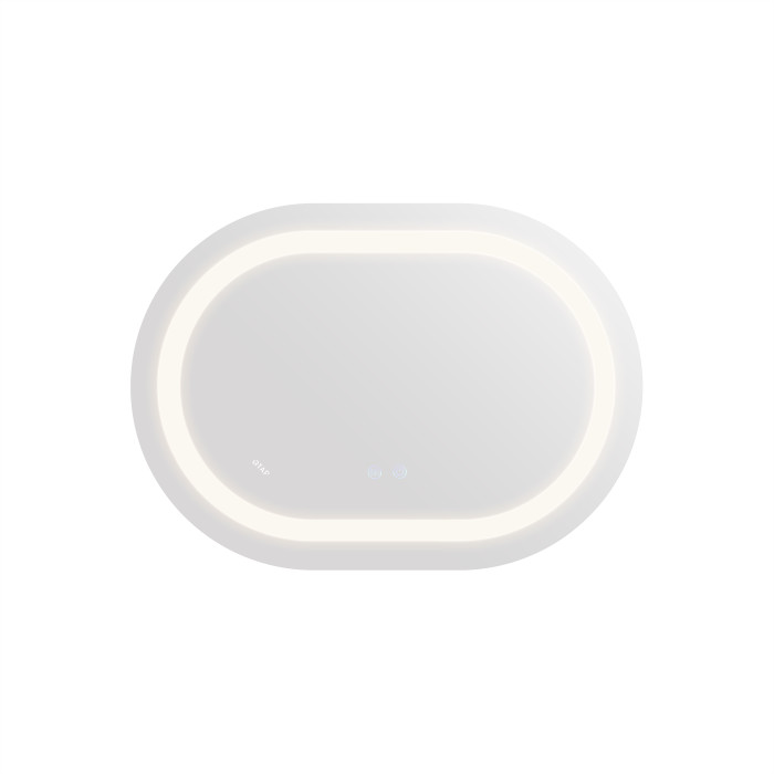 Дзеркало Qtap Gemini 650х900 з LED-підсвічуванням Touch, з антизапотіванням, з димером, рег. темп. кольору (3000-6500K) Reverse QT2578R6590 (QT2578R6590)