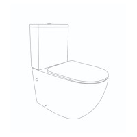 Унітаз підлоговий Qtap Jay Ultra Quiet з сидінням Soft-close 640x360x835 мм QT07222175TW White (QT07222175TW)