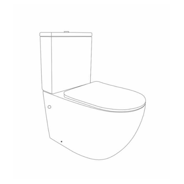 Унітаз підлоговий Qtap Jay Ultra Quiet з сидінням Soft-close 640x360x835 мм QT07222175TW White (QT07222175TW)