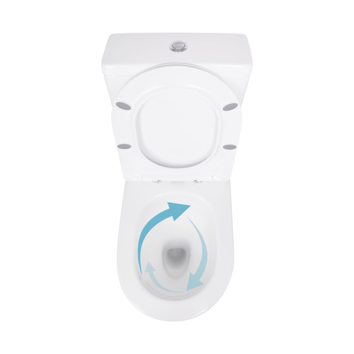 Унітаз підлоговий Qtap Jay Ultra Quiet з сидінням Soft-close 640x360x835 мм QT07222175TW White (QT07222175TW)