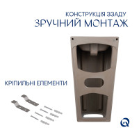 Комплект Qtap Tern: Раковина напольна моноблок 440х380х830 мм White + Донний клапан PU02O (QT1711G302WN47320)