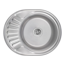 Кухонна мийка Brinex 5745 0,8 мм Satin (BRIN5745SAT08) (BRIN5745SAT08)