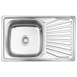 Кухонна мийка Brinex 7848 0,8 мм Satin (BRIN7848SAT08) (BRIN7848SAT08)