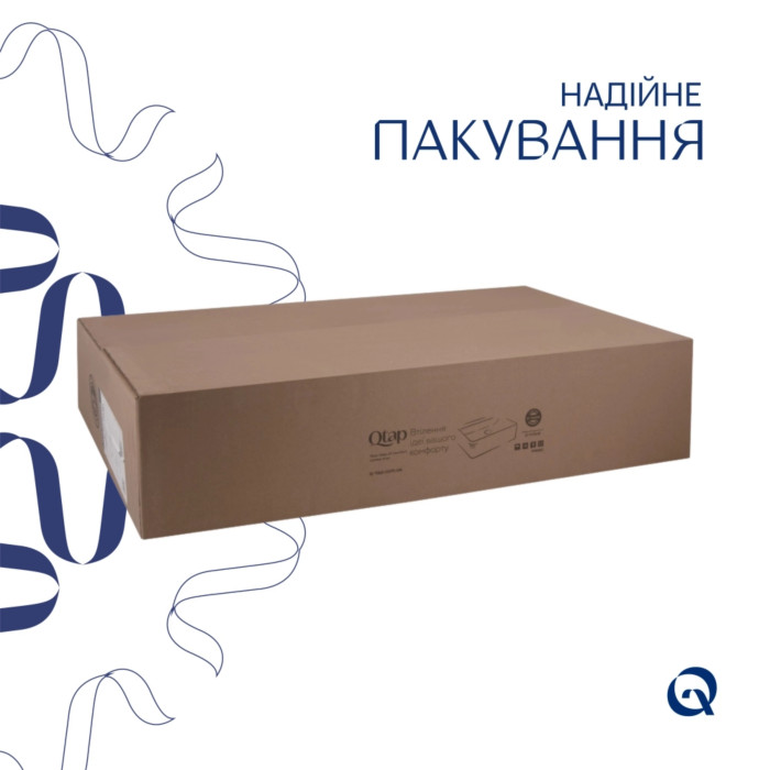 Комплект Albatross: Раковина врізна меблева 820x460x180 мм, White, прямокутна + Донний клапан Pop-up PU02O (QT01113080CW148475)