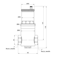 Дегазатор Icma 1" №740 (82740AF05)