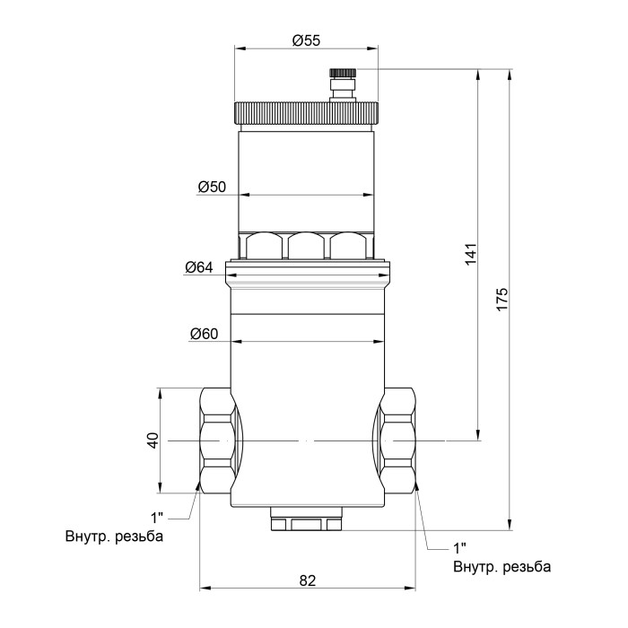 Дегазатор Icma 1" №740 (82740AF05)