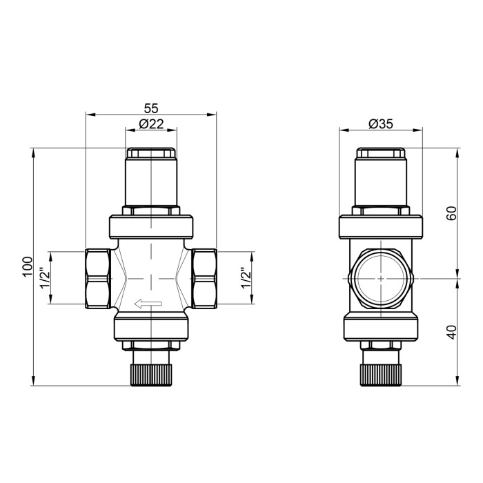 Редуктор Icma 1/2" №247 (91247AD06)