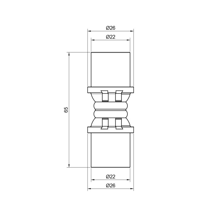 Муфта прес Icma 20 №400 (81400BQ06)