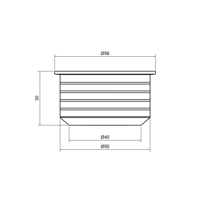 Перехід каналізаційний Sewage 50х40 (TASPRRB5040)