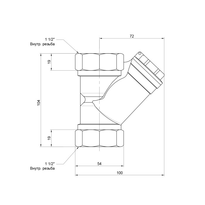 Фільтр SD Forte 1" 1/2 для води SF124W40 (SF124W40)