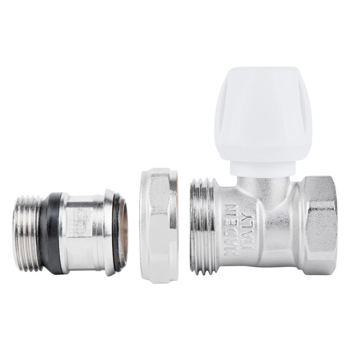 Кран радіаторний Icma 3/4" з антипротіканням прямий №813+940 (82813AE06940)
