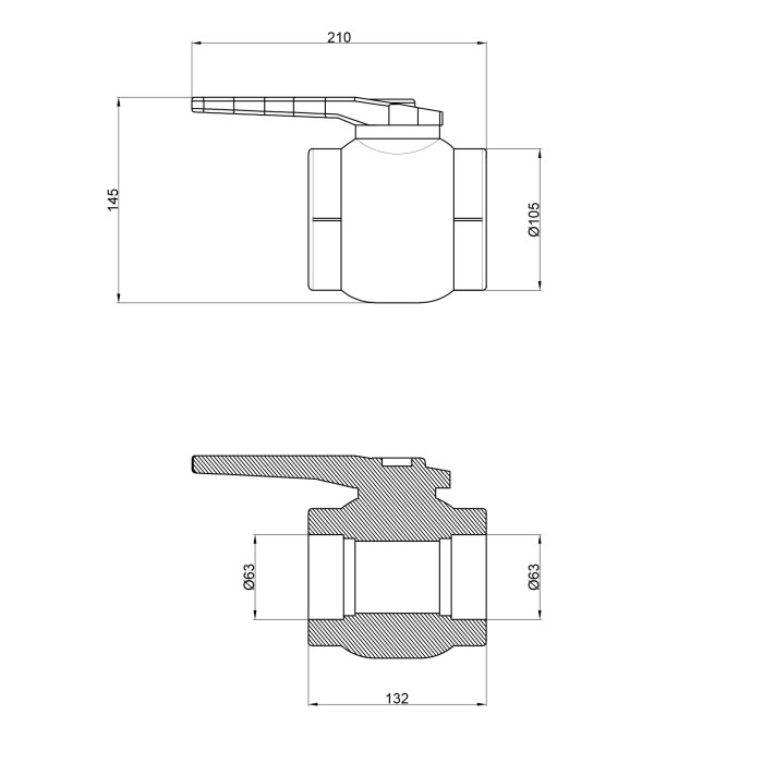 Кран кульовий PPR Thermo Alliance 63 (DSW119)