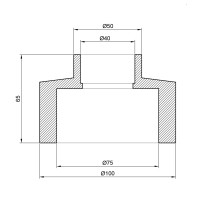 Муфта PPR Thermo Alliance 75х40 (DSB117)