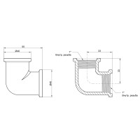 Уголок Icma 1" ВР №1200 (811200AF06)