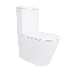 Унітаз-компакт Qtap Stork/Swan безобідковий з сідінням Soft-close QT15222179W (QT15222179W)