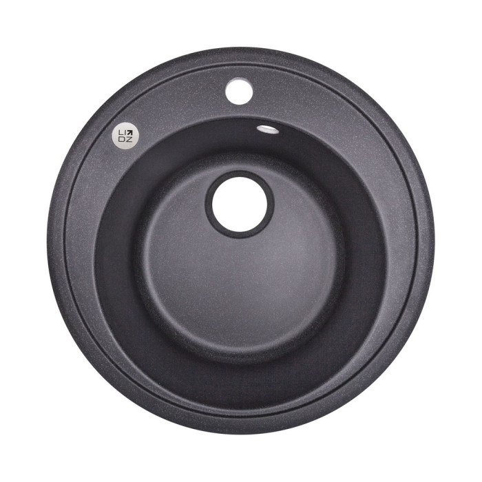 Кухонна мийка Lidz D510/200 BLA-03 (LIDZBLA03D510200) (LIDZBLA03D510200)