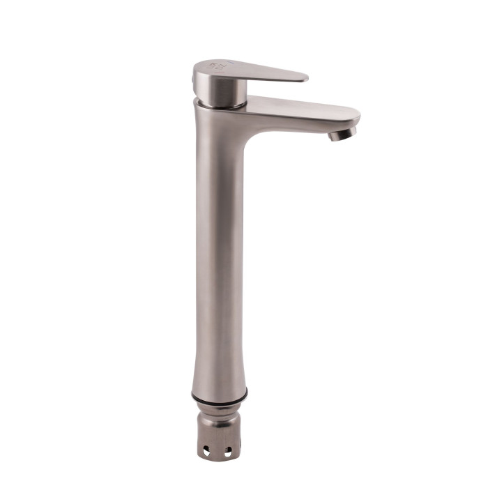 Змішувач для раковини Lidz Vida 001FH високий (k35) LDVID001FHNKS34955 Nickel (LDVID001FHNKS34955)