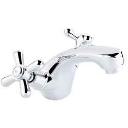 Змішувач для раковини Lidz Dominox 161 двохвентильний LDDOM161CRM35532 Chrome (LDDOM161CRM35532)