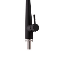 Змішувач для кухні Qtap Evicka з висувним виливом QTEVI9135103UB Black Matt (QTEVI9135103UB)