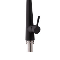 Змішувач для кухні Qtap Evicka з висувним виливом QTEVI9135103UB Black Matt (QTEVI9135103UB)