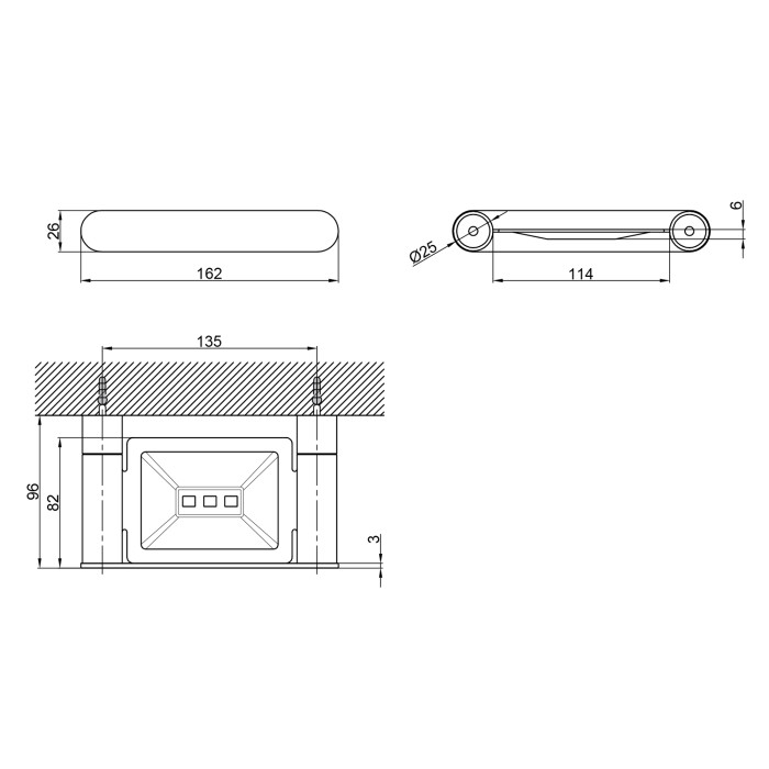 Мильниця Qtap Scorpio настінна QTMDK4102103B Black (Mýdlenka) (QTMDK4102103B)