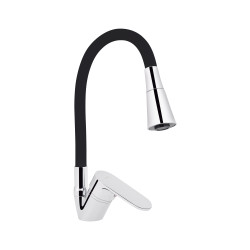 Змішувач для кухні Lidz Tani 008F3 з гнучким виливом (k40) LDTAN008F3BCR39484 Chrome/Black (LDTAN008F3BCR39484)